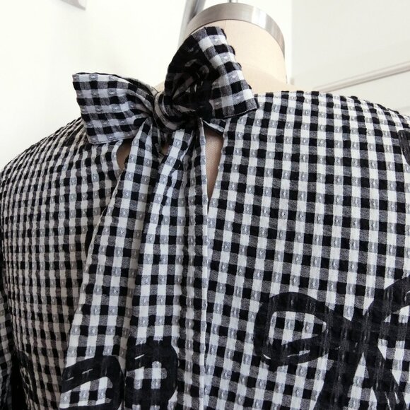 Lazy Oaf All Bows Gingham Babydoll Dress | UK 12 / US 8 - Picture 4 of 8